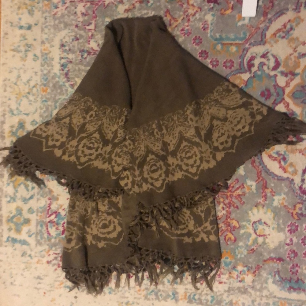 Knit Fringe Shawl